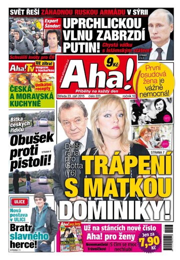 Obálka e-magazínu AHA! 23.9.2015