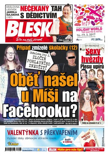 Obálka e-magazínu Blesk 14.2.2017