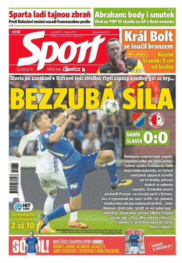 Obálka e-magazínu Sport 7.8.2017