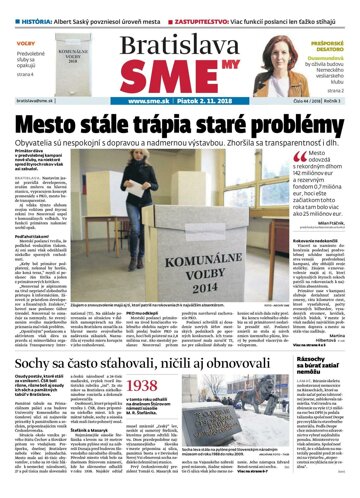 Obálka e-magazínu MY SME Bratislava 2/11/2018