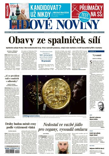 Obálka e-magazínu Lidové noviny 1.2.2019