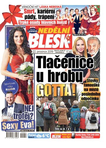 Obálka e-magazínu Nedělní Blesk 22.12.2019