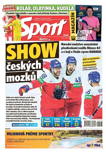 Obálka e-magazínu Sport 27.5.2022
