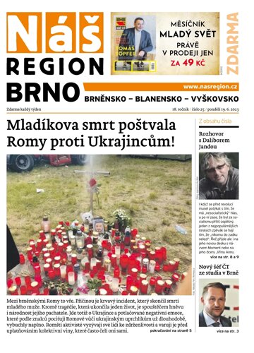 Obálka e-magazínu Náš Region - Brno 25/2023