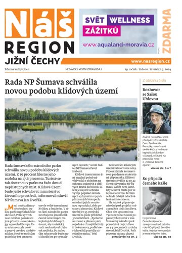 Obálka e-magazínu Náš Region - Jižní Čechy 10/2024