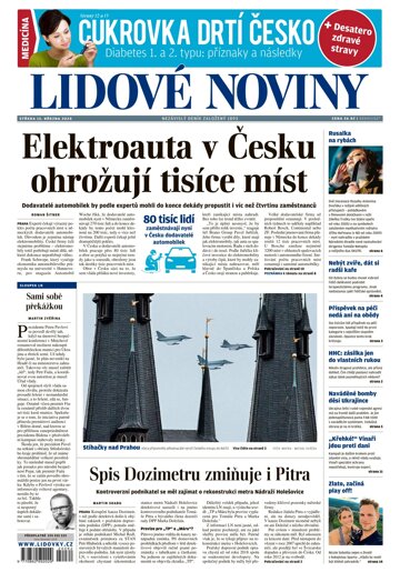 Obálka e-magazínu Lidové noviny 13.3.2024