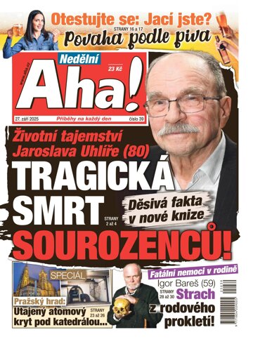 Obálka e-magazínu Nedělní AHA! 28.9.2025