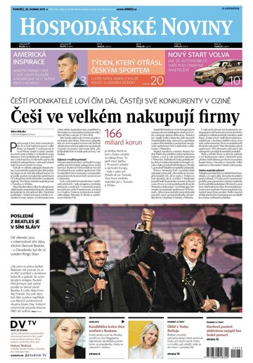Obálka e-magazínu Hospodářské noviny 076 - 20.4.2015