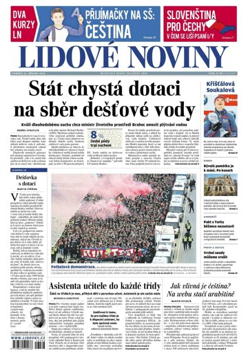 Obálka e-magazínu Lidové noviny 21.3.2016