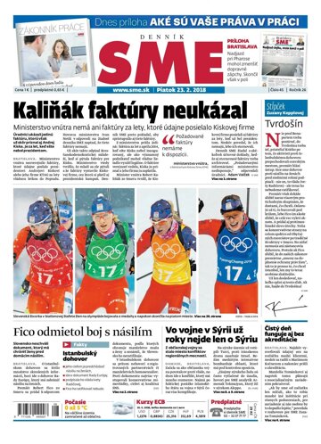 Obálka e-magazínu SME 23.2.2018