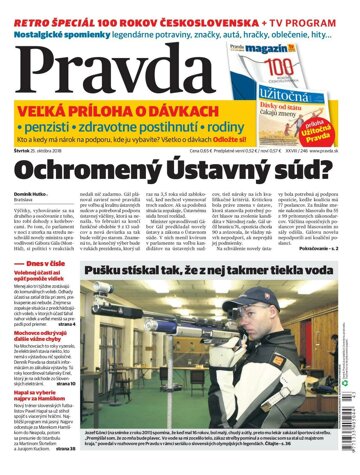 Obálka e-magazínu Pravda 25.10.2018
