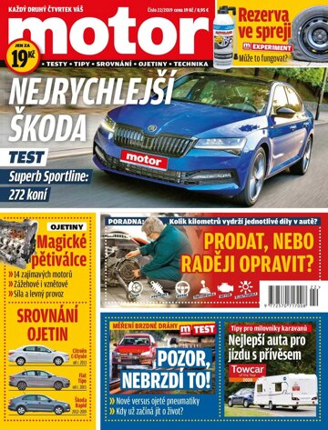 Obálka e-magazínu Motor 22/2019