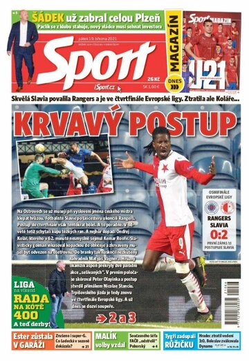 Obálka e-magazínu Sport 19.3.2021