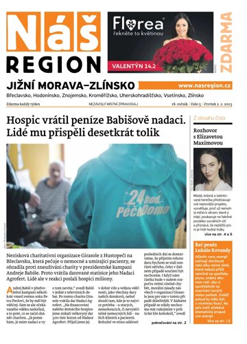 Obálka e-magazínu Náš Region - Jižní Morava/Zlínsko 5/2023