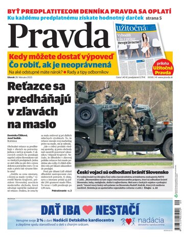 Obálka e-magazínu Pravda 28. 2. 2023