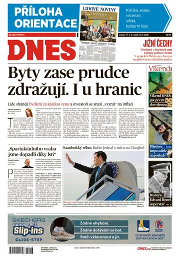 Obálka e-magazínu MF DNES Jižní Čechy - 17.05.2025