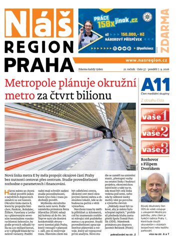 Obálka e-magazínu Náš Region - Praha 37/2026