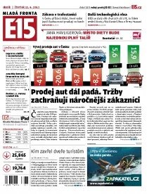 Obálka e-magazínu E15 11.4.2013