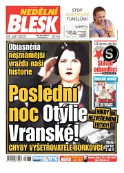 Nedělní Blesk 24.9.2023