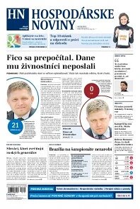 Obálka e-magazínu Hospodárske noviny 26.06.2014