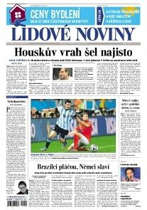 Obálka e-magazínu Lidové noviny 10.7.2014