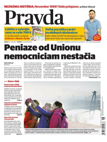 Obálka e-magazínu Pravda 14. 11. 2015