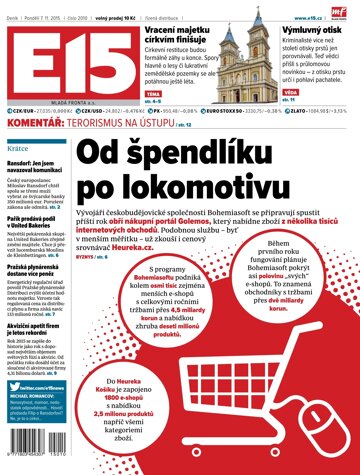 Obálka e-magazínu E15 7.12.2015