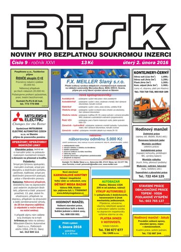 Obálka e-magazínu Risk 9/2016