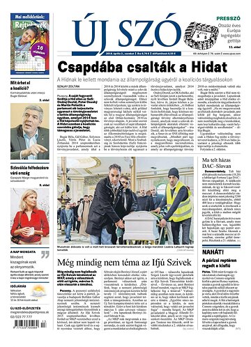 Obálka e-magazínu Új Szó 2.4.2016