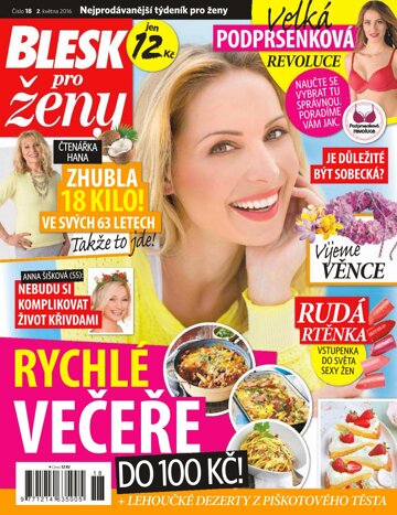 Obálka e-magazínu Blesk pro ženy 2.5.2016