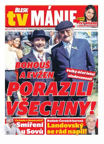 Obálka e-magazínu Blesk Tv manie 29.7.2017