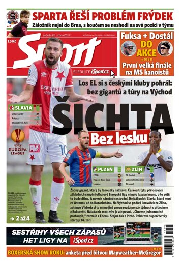 Obálka e-magazínu Sport 26.8.2017