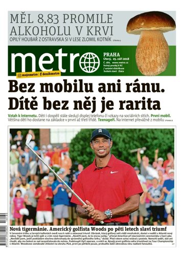 Obálka e-magazínu deník METRO 25.9.2018