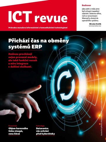 Obálka e-magazínu Ekonom 45 - 8.11.2018 příloha ICT revue