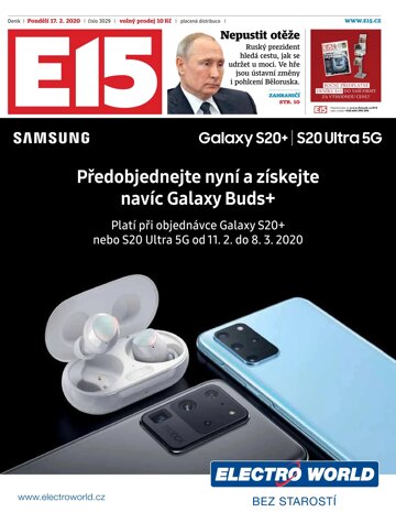 Obálka e-magazínu E15 17.2.2020