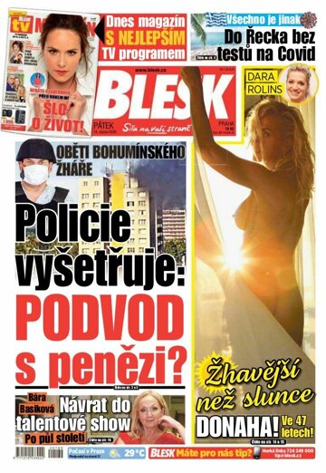 Obálka e-magazínu Blesk 14.8.2020