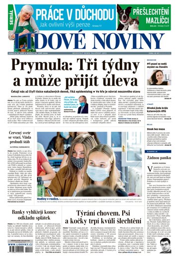 Obálka e-magazínu Lidové noviny 19.9.2020