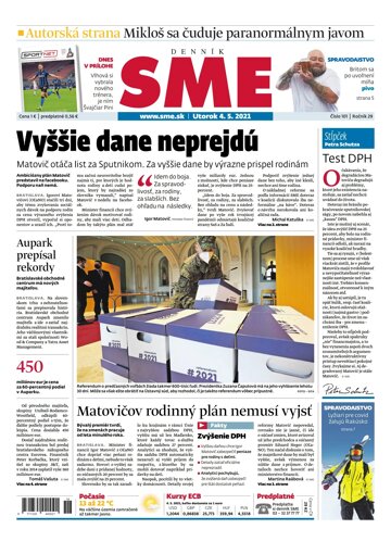 Obálka e-magazínu SME 4-5-2021