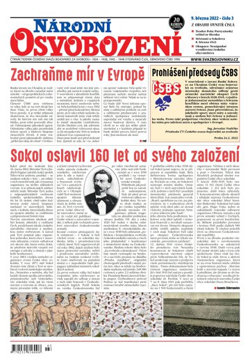 Obálka e-magazínu Národní Osvobození 3/2022