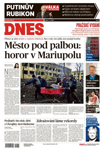 Obálka e-magazínu MF Dnes 11.3.2022