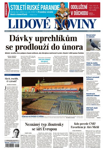 Obálka e-magazínu Lidové noviny 7.5.2022
