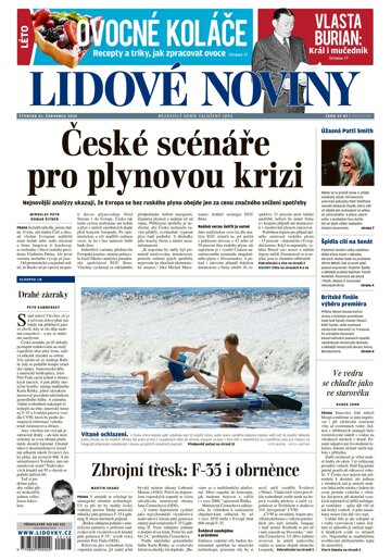 Obálka e-magazínu Lidové noviny 21.7.2022
