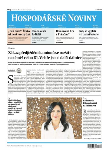 Obálka e-magazínu Hospodářské noviny 026 - 6.2.2024