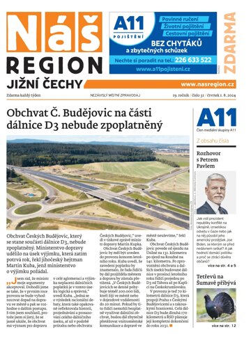 Obálka e-magazínu Náš Region - Jižní Čechy 31/2024