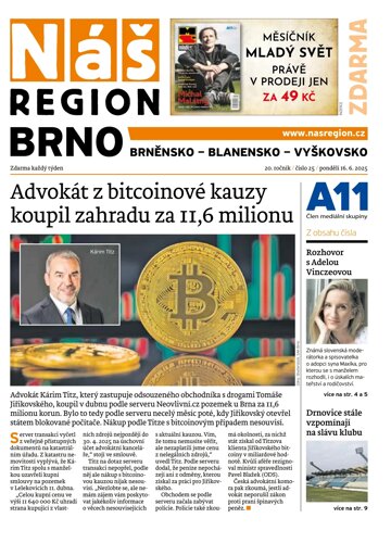 Obálka e-magazínu Náš Region - Brno 25/2025