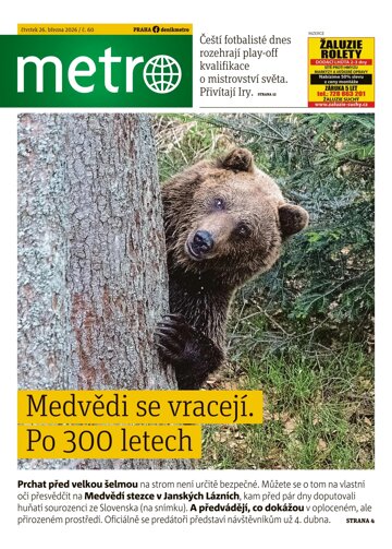 Obálka e-magazínu deník METRO 26.3.2026