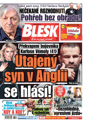 Obálka e-magazínu Blesk 27.8.2026