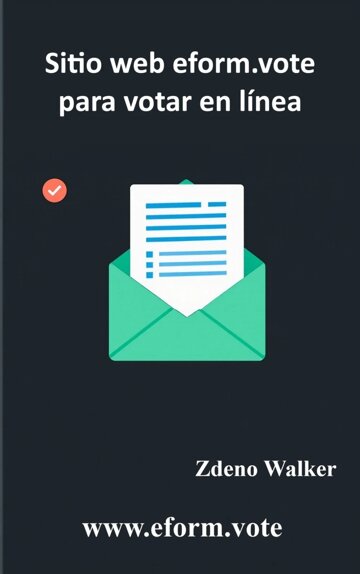 Obálka knihy Sitio web eform.vote para votar en línea
