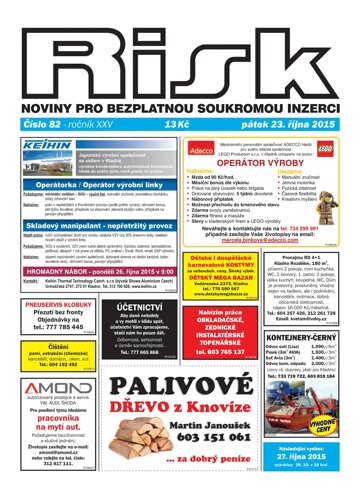 Obálka e-magazínu Risk 82/2015
