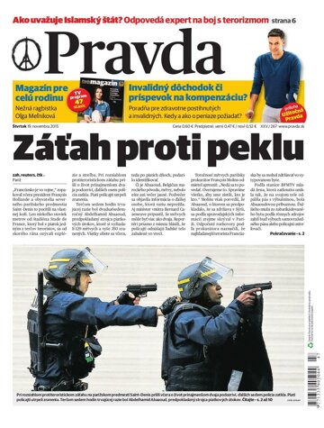 Obálka e-magazínu Pravda 19. 11. 2015
